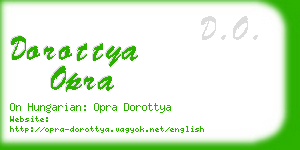 dorottya opra business card